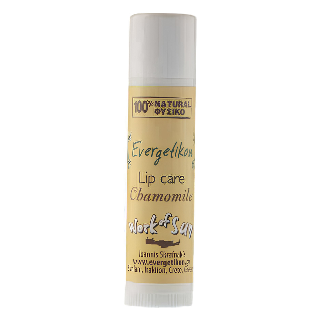 Lippenbalsem met bijenwas en kamille - 100% natuurlijk - Evergetikon