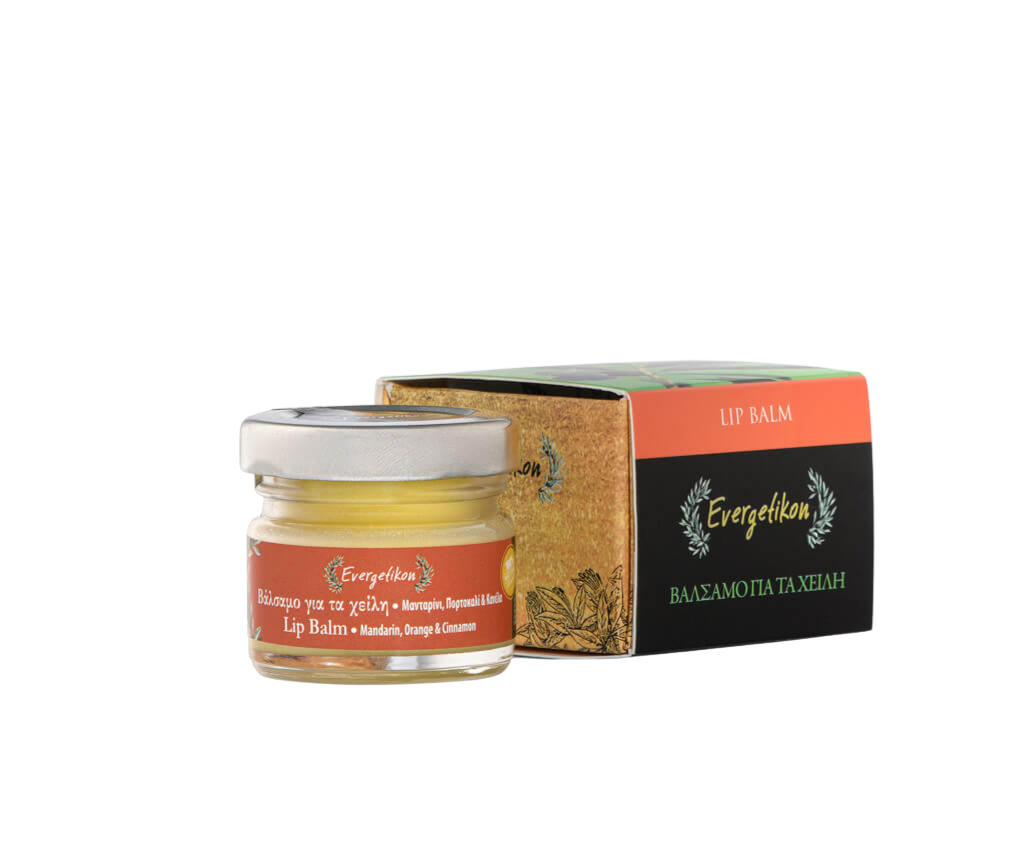 [020] Lippenbalsem met Bijenwas - Sinaasappel & Kaneel - Evergetikon